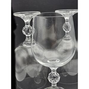 Hand Blown Water Goblets Claudia Style Made In Poland Set Of Four
